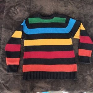 The Children's Place Colorful Striped Crewneck Sweater